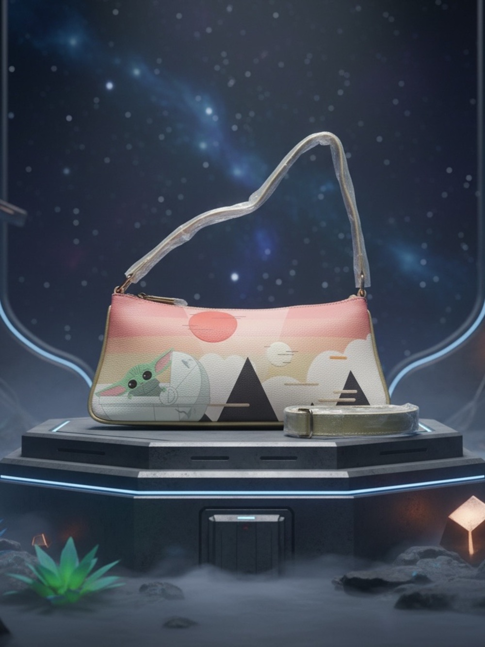 Danielle Nicole Star Wars Grogu Sunset Crossbody Bag